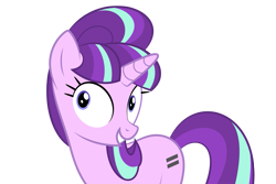 Size: 1169x783 | Tagged: safe, artist:culu-bluebeaver, starlight glimmer, pony, unicorn, comic:the newcomer, g4, season 5, the cutie map, equal cutie mark, female, s5 starlight, simple background, solo, transparent background, vector, wide eyes
