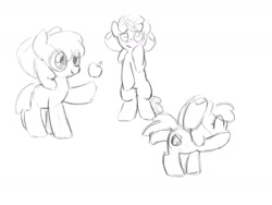 Size: 1280x960 | Tagged: safe, artist:trickydick, apple bloom, earth pony, pony, g4, female, filly, sketch, solo