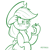 Size: 2048x2048 | Tagged: safe, artist:pfeffaroo, applejack, earth pony, pony, g4, apple, female, food, herbivore, high res, mare, monochrome, scrunchy face, simple background, solo, sour, white background