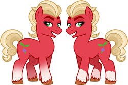 Size: 1280x853 | Tagged: safe, artist:guineasquig, sprout cloverleaf, earth pony, pony, g4, g5, my little pony: a new generation, g5 to g4, male, simple background, solo, stallion, transparent background, variant