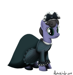 Size: 1269x1300 | Tagged: safe, artist:avastindy, pony, 2014, clothes, disneyland, dress, female, simple background, solo, the haunted mansion, transparent background, vector