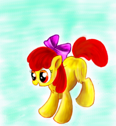 Size: 700x760 | Tagged: safe, artist:tanyasitnikova, apple bloom, earth pony, pony, g4, female, filly, solo