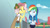 Size: 3410x1920 | Tagged: safe, screencap, rainbow dash, vignette valencia, equestria girls, equestria girls specials, g4, my little pony equestria girls: better together, my little pony equestria girls: rollercoaster of friendship, clothes, crossed arms, cutie mark, cutie mark on clothes, female, geode of super speed, high res, hoodie, jewelry, magical geodes, necklace, smiling