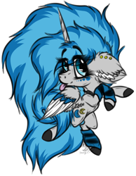 Size: 1236x1594 | Tagged: safe, artist:beamybutt, oc, oc only, oc:moonbeam, alicorn, pony, :p, alicorn oc, chains, chibi, clothes, colored hooves, ear fluff, ear piercing, eyelashes, female, horn, leg warmers, mare, piercing, simple background, solo, tongue out, transparent background, wings