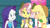 Size: 3410x1920 | Tagged: safe, screencap, applejack, pinkie pie, rarity, vignette valencia, equestria girls, equestria girls specials, g4, my little pony equestria girls: better together, my little pony equestria girls: rollercoaster of friendship, applejack's hat, belt, bracelet, cellphone, clothes, cowboy hat, denim skirt, female, geode of shielding, geode of super strength, hat, high res, jewelry, magical geodes, necklace, open mouth, phone, rarity peplum dress, skirt, smartphone, smiling