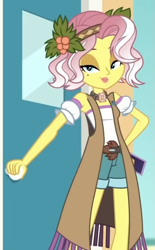 Size: 785x1268 | Tagged: safe, edit, edited screencap, screencap, vignette valencia, equestria girls, equestria girls series, g4, rollercoaster of friendship, cellphone, clothes, cropped, door, phone, smiling, solo