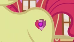 Size: 1280x720 | Tagged: safe, screencap, apple bloom, earth pony, pony, crusaders of the lost mark, g4, season 5, bloom butt, butt, cutie mark, female, filly, plot, solo