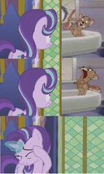 Size: 502x842 | Tagged: safe, artist:brandonale, edit, edited screencap, screencap, starlight glimmer, celestial advice, g4, baby puss, butt, glimmer glutes, jerry mouse, meme, plot, tom and jerry, tom cat