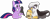 Size: 3578x1331 | Tagged: safe, artist:porygon2z, owlowiscious, twilight sparkle, oc, oc:raiza, bird, crow, griffon, pony, unicorn, g4, simple background, transparent background, unicorn twilight