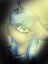 Size: 768x1024 | Tagged: safe, artist:sketchytwi, oc, oc only, oc:sketchy, pony, bust, clothes, eye clipping through hair, eyel, female, mare, scarf, solo