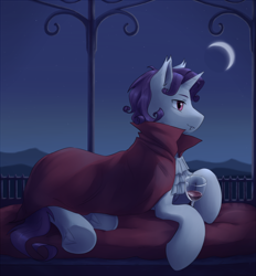 Size: 4356x4687 | Tagged: safe, artist:aquoquoo, rarity, pony, unicorn, vampire, g4, elusive, rule 63, solo