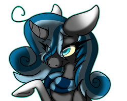 Size: 2500x2000 | Tagged: safe, artist:sketchytwi, oc, oc only, oc:sketchy, pony, unicorn, bust, clothes, eye clipping through hair, eyelashes, female, high res, mare, raised hoof, scarf, simple background, solo, transparent background