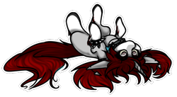 Size: 694x380 | Tagged: safe, artist:sketchytwi, oc, oc only, oc:kala, pony, unicorn, coat markings, commission, horn, lying down, on back, simple background, socks (coat markings), solo, spiked wristband, transparent background, unicorn oc, wristband, ych result