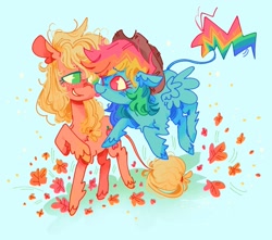 Size: 1607x1421 | Tagged: safe, artist:astroeden, applejack, rainbow dash, earth pony, pegasus, pony, g4, female, lesbian, ship:appledash, shipping