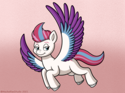 Size: 2732x2048 | Tagged: safe, artist:meckelfoxstudio, zipp storm, pegasus, pony, g5, my little pony: a new generation, female, gradient background, high res, mare, solo