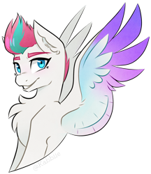 Size: 1280x1479 | Tagged: safe, artist:pointdelta, zipp storm, pegasus, pony, g5, my little pony: a new generation, bust, chest fluff, female, simple background, solo, transparent background