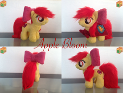 Size: 1152x864 | Tagged: safe, artist:dexamethason, apple bloom, earth pony, pony, g4, female, filly, irl, photo, plushie