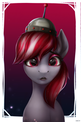 Size: 2000x3000 | Tagged: safe, artist:dacsy, sugar moonlight, earth pony, pony, g5, my little pony: a new generation, spoiler:my little pony: a new generation, bust, female, hat, helmet, high res, solo
