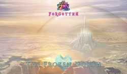 Size: 1024x600 | Tagged: artist needed, safe, fanfic:forgotten, g5, my little pony: a new generation, crystal empire, crystal heart, dome, fanfic, fanfic art, fanfic cover, my little pony: a new generation logo, no pony, scenery