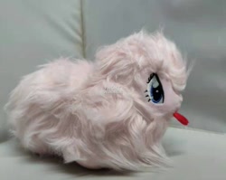 Size: 1006x800 | Tagged: safe, artist:onlyfactory, oc, oc only, oc:fluffle puff, pony, bootleg, irl, photo, plushie, solo