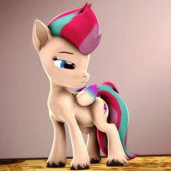 Size: 2160x2160 | Tagged: safe, artist:psfmer, zipp storm, pegasus, pony, g5, my little pony: a new generation, 3d, carpet, download at source, female, high res, mare, mohawk, simple background, solo, source filmmaker, unshorn fetlocks, wings
