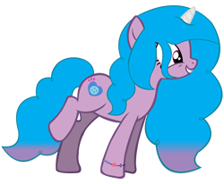 Size: 8000x6607 | Tagged: safe, artist:laszlvfx, izzy moonbow, pony, g5, my little pony: a new generation, absurd resolution, backwards cutie mark, bracelet, generation leap, jewelry, simple background, solo, transparent background, vector