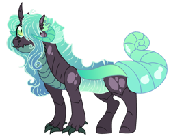 Size: 1280x1035 | Tagged: safe, artist:princess-kitsune-tsu, oc, oc only, oc:hotaru, hybrid, female, interspecies offspring, magical gay spawn, offspring, parent:spike, parent:thorax, parents:thoraxspike, simple background, solo, transparent background