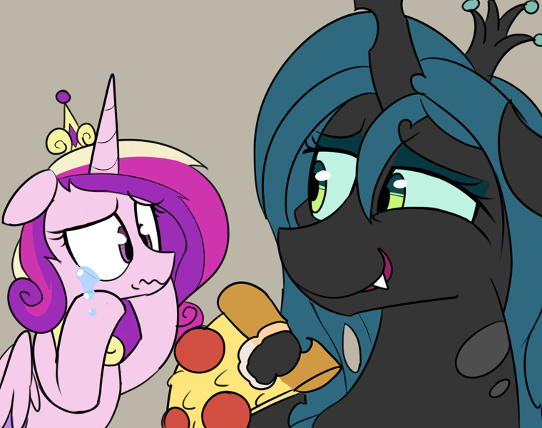 760px x 600px - 2724015 - safe, artist:icey, princess cadance, queen chrysalis, alicorn,  changeling, changeling queen, pony, crying, duo, female, floppy ears, food,  peetzer, pizza, pure unfiltered evil, that pony sure does love pizza, wavy  mouth,