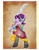 Size: 1609x2048 | Tagged: safe, artist:zeon_starlight, starlight glimmer, pony, unicorn, semi-anthro, g4, arm hooves, clothes, looking at you, pants, shield, sword, weapon