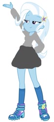 Size: 451x1024 | Tagged: safe, artist:jesus0385, trixie, equestria girls, g4, 1000 hours in ms paint, simple background, solo, white background