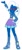 Size: 451x1024 | Tagged: safe, artist:jesus0385, trixie, equestria girls, g4, dark skin, red eyes, simple background, solo, white background