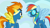 Size: 1920x1080 | Tagged: safe, screencap, rainbow dash, spitfire, pegasus, pony, g4, my little pony: friendship is magic, season 7, secrets and pies, butt, clothes, duo, female, firebutt, goggles, mare, plot, uniform, wonderbolts uniform