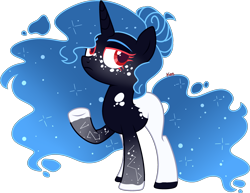 Size: 2954x2280 | Tagged: safe, artist:kurosawakuro, oc, oc only, pony, unicorn, base used, female, high res, magical gay spawn, mare, offspring, parent:king sombra, parent:shining armor, parents:shiningsombra, simple background, solo, transparent background