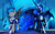 Size: 4000x2480 | Tagged: safe, alternate character, alternate version, artist:dormin-dim, nightmare moon, oc, oc:lyssa, alicorn, bat pony, pony, g4, armor, bat pony oc, castle, commission, duo, duo female, ear fluff, ethereal mane, fangs, female, guardsmare, helmet, horseshoes, mare, night guard, nightmare moon armor, peytral, royal guard, spread wings, walking, wings, ych result