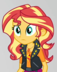 Size: 747x944 | Tagged: safe, screencap, sunset shimmer, equestria girls, equestria girls specials, g4, my little pony equestria girls: better together, my little pony equestria girls: rollercoaster of friendship, cropped, female, frown, solo