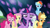 Size: 1280x720 | Tagged: safe, screencap, applejack, fluttershy, pinkie pie, rainbow dash, rarity, twilight sparkle, alicorn, earth pony, pegasus, pony, unicorn, g4, my little pony: friendship is magic, the beginning of the end, cropped, floppy ears, group, mane six, sad, sitting, twilight sparkle (alicorn)