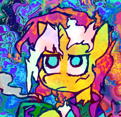 Size: 3236x3120 | Tagged: safe, artist:tfaaap, oc, oc only, oc:enigma shift, pony, unicorn, high res, solo