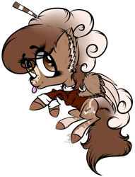Size: 1187x1555 | Tagged: safe, artist:beamybutt, oc, oc only, oc:coffee bean, pegasus, pony, :p, ear fluff, eyelashes, female, mare, pegasus oc, signature, simple background, solo, tongue out, transparent background, wings