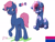 Size: 4000x3000 | Tagged: safe, artist:zombietator, oc, oc only, earth pony, pony, bisexual pride flag, duo, female, mare, pride, pride flag, raised hoof, signature, simple background, white background