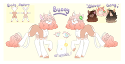 Size: 2655x1371 | Tagged: safe, artist:yuumirou, oc, oc only, oc:bunny, pony, unicorn, female, mare, reference sheet, tongue out