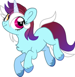 Size: 775x788 | Tagged: safe, artist:tired-horse-studios, oc, oc only, pony, unicorn, chest fluff, female, heterochromia, mare, parents:lyradash, simple background, solo, transparent background