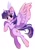 Size: 650x919 | Tagged: dead source, safe, artist:matcha_nekochan, twilight sparkle, alicorn, pony, g4, simple background, solo, twilight sparkle (alicorn), white background