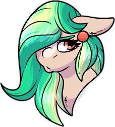 Size: 2276x2498 | Tagged: safe, artist:sexygoatgod, oc, oc only, oc:ticking bomb, earth pony, pony, ear piercing, female, hair over one eye, high res, piercing, pouting, simple background, solo, transparent background