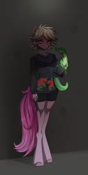 Size: 1841x3666 | Tagged: safe, artist:1an1, gummy, pinkie pie, earth pony, anthro, unguligrade anthro, g4