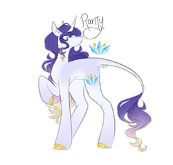 Size: 1308x1251 | Tagged: safe, artist:yuumirou, rarity, pony, g4, alternate design, raised hoof, simple background, solo, transparent background