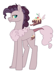 Size: 1533x1986 | Tagged: safe, artist:yukkimo, oc, oc only, oc:decadent jinx, hybrid, pony, interspecies offspring, male, offspring, parent:discord, parent:pinkie pie, parents:discopie, solo