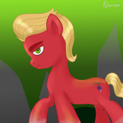 Size: 1000x1000 | Tagged: safe, artist:wrath-marionphauna, sprout cloverleaf, earth pony, pony, g5, my little pony: a new generation, danger danger, digital art, male, solo, stallion