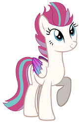 Size: 5284x8000 | Tagged: safe, artist:laszlvfx, zipp storm, pegasus, pony, g4, g5, my little pony: a new generation, absurd resolution, g5 to g4, raised hoof, simple background, solo, transparent background, vector