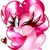 Size: 4096x4096 | Tagged: safe, artist:ladylullabystar, pinkie pie, earth pony, pony, g4, absurd resolution, chest fluff, grin, heart, long eyelashes, looking at you, one eye closed, simple background, smiling, smiling at you, solo, white background, wink, winking at you