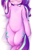 Size: 572x886 | Tagged: safe, artist:hoodie, edit, starlight glimmer, unicorn, semi-anthro, g4, arm hooves, bed, belly, blushing, both cutie marks, cropped, on bed, pictures of bellies, smiling, solo, tail